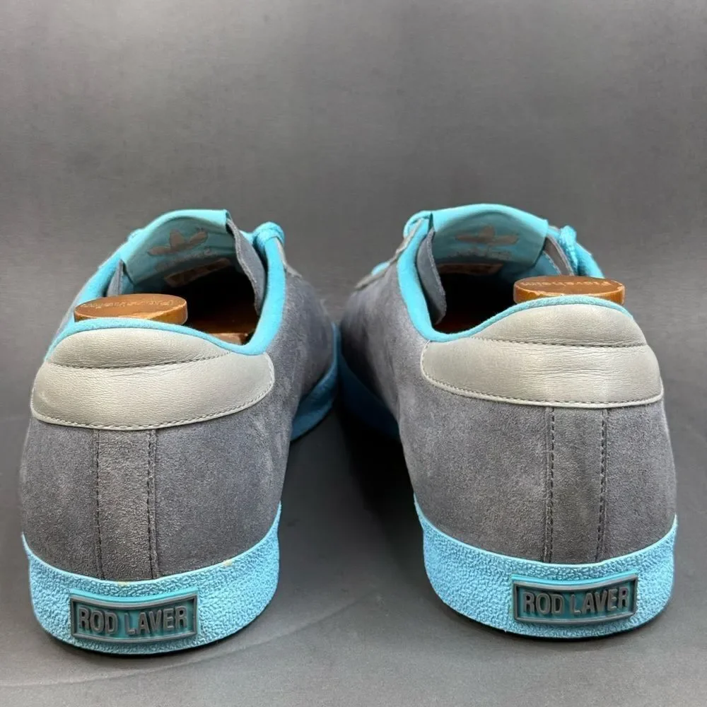 Adidas X Laver Vin Okini 'Metallic Grey Dusk Aqua' sneaker shoes men’s 12.5